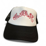 Embroidered logo trucker hat