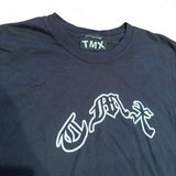 Handprinted logo tee