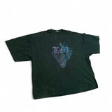 Multicolor clown logo tee