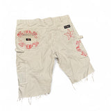 Stencil logo work shorts