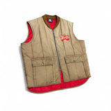 Embroidered logo work vest