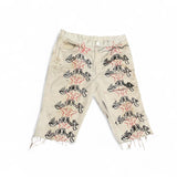 Stencil logo work shorts