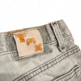 Stencil logo denim shorts