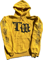 Yellow logo hoodie