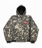 Bleach dyed work jacket