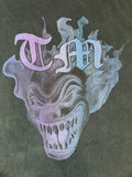Multicolor clown logo tee