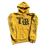 Yellow logo hoodie