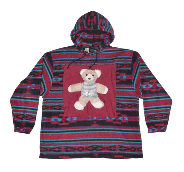 Fleece teddy bear hoodie