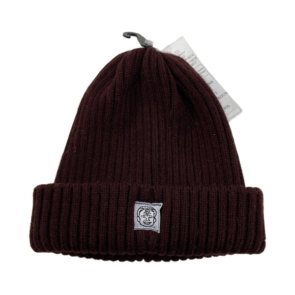 Maroon logo beanie